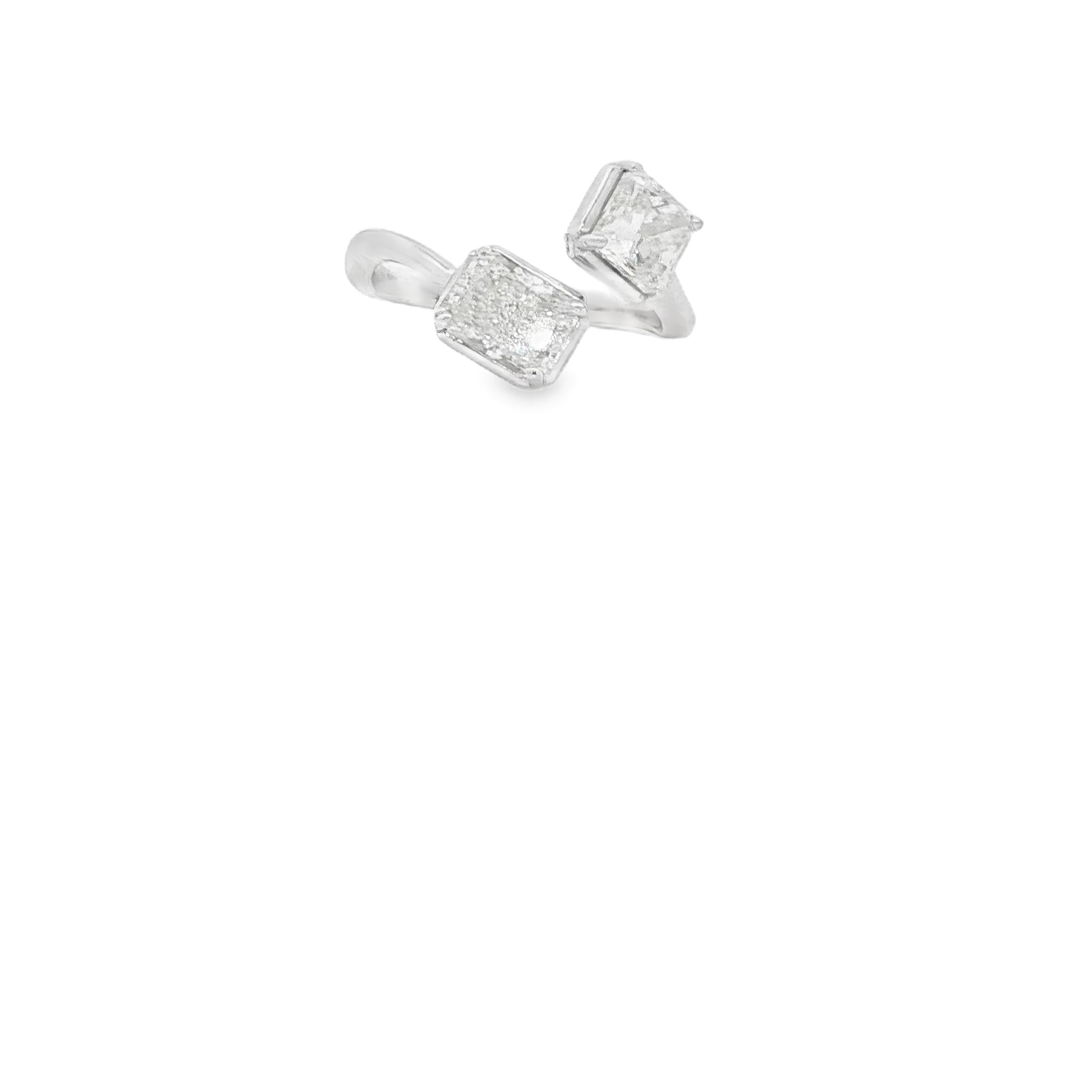 Princess Cut Diamond Multi-Stone Ring in White Gold SKU 6999 - Image 3