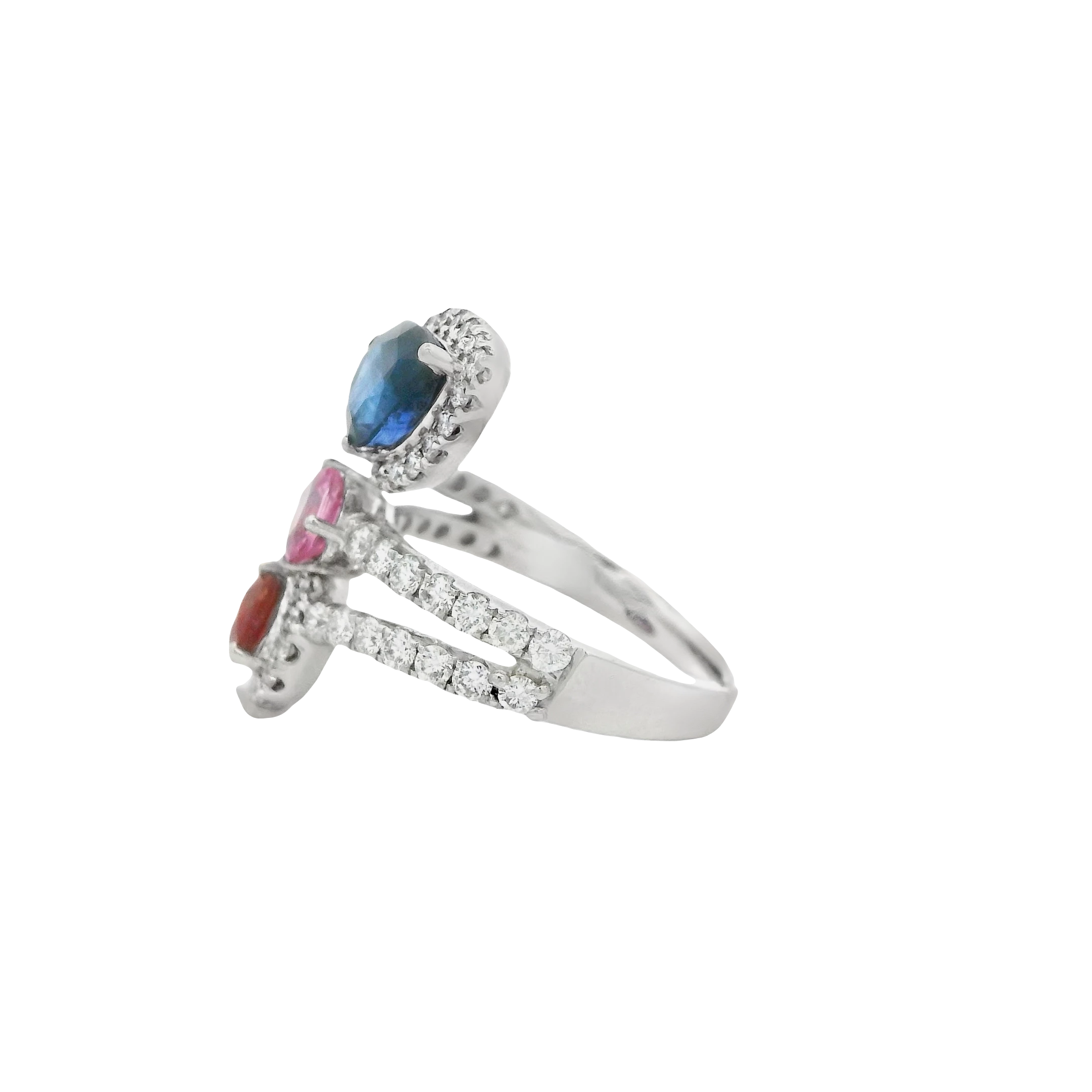 14kt White Gold Gemstone Statement Ring. SKU DDi-5-10037 - Image 2