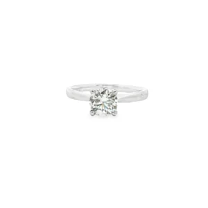 Platinum Solitaire Ring with Round Brilliant Cut Diamond.   SKU  144520R38B