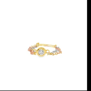 Rose Gold Solitaire Ring with Round Cut Diamond  SKU   CE102R8D-TC