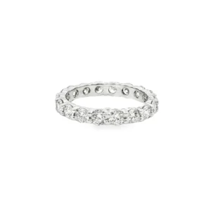 Ring with Round Cut Diamonds in White Gold.    SKU SPECIAL ORDER Eternity WG