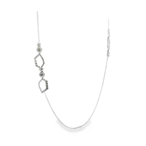 Elegant White Gold Diamond Necklace. SKU NK-021-4.5