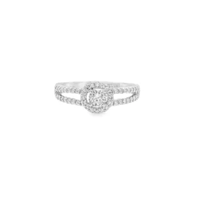 Platinum Multi-Stone Diamond Ring in White Gold.  SKU     PR109
