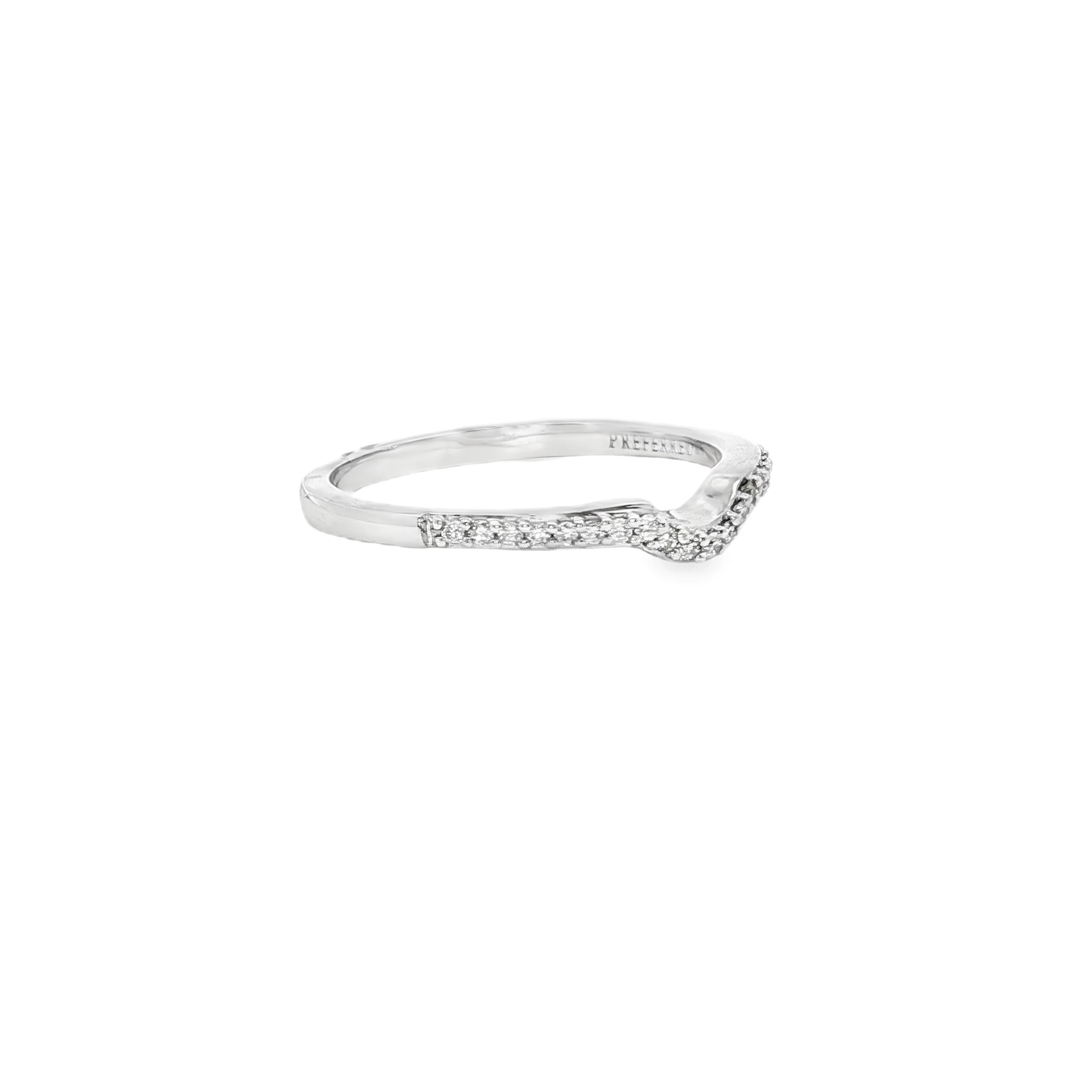 Platinum Wedding Ring with Brilliant Cut Diamonds. SKU PW109-40-P3Q - Image 2