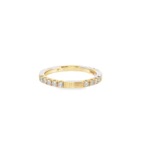 Yellow Gold Eternity Ring with Round Brilliant Diamonds SKU   PW112-40-P4Q