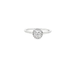 Platinum Engagement Ring with Princess-Cut Diamond   SKU   SA-Sample 54