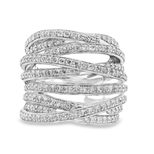 Timeless rings crafted with purpose. Diamond Band Ring in 14kt White Gold